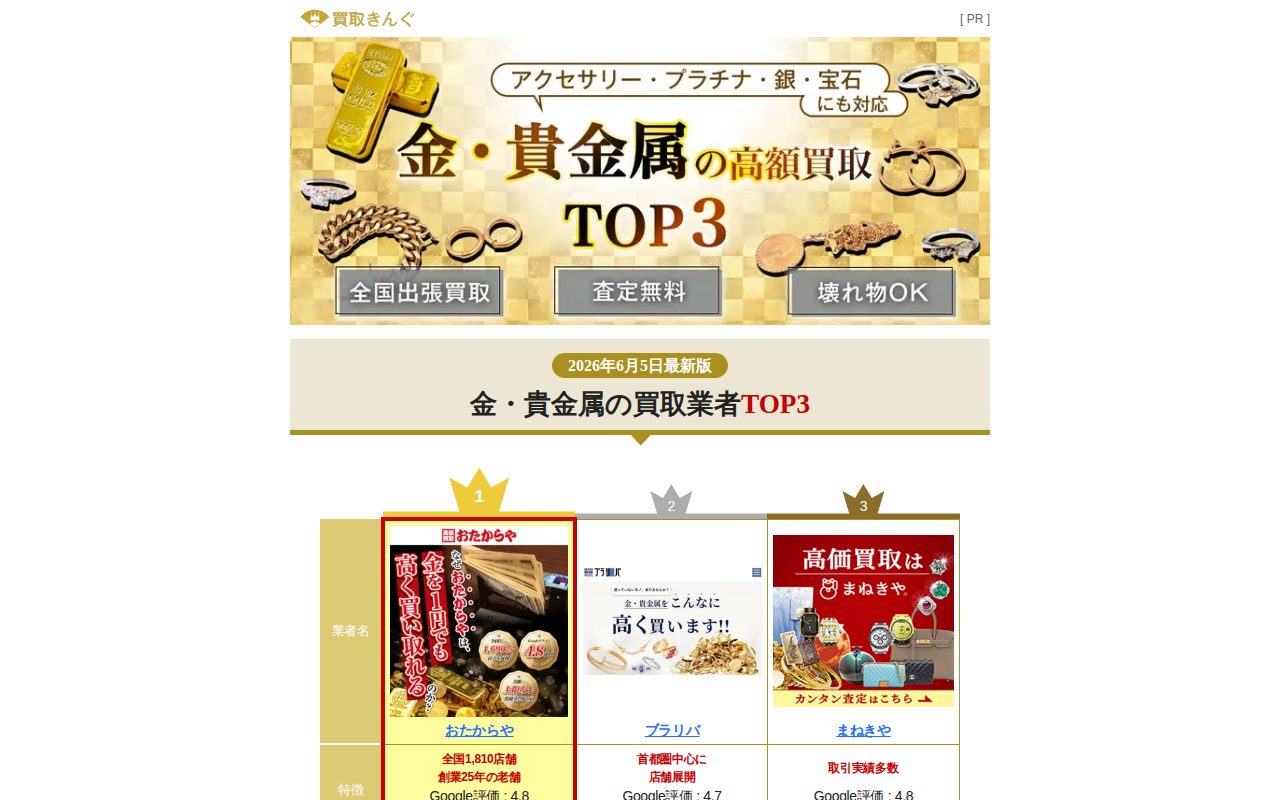 買取キング公式サイト